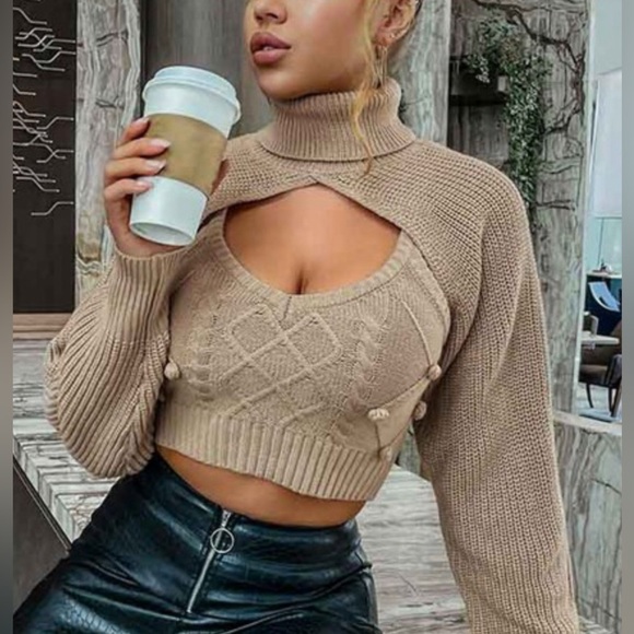 2 piecee crop Samantha sweater - Picture 1 of 7